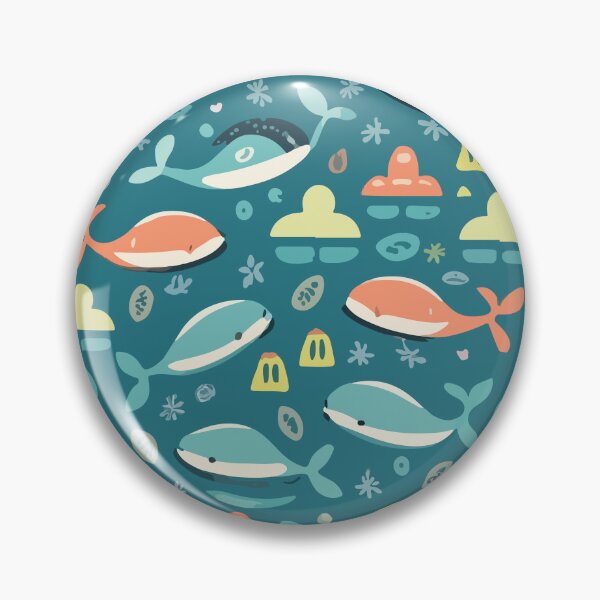 Item preview, Cute whales swimming  designed and sold by Andrewmedia.