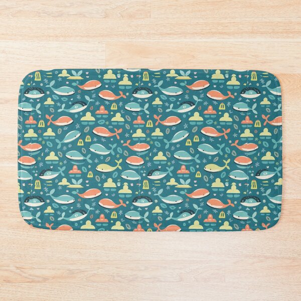 Item preview, Cute whales swimming  designed and sold by Andrewmedia.