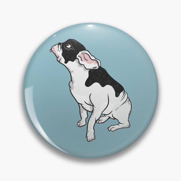 Item preview, Black and white french bulldog designed and sold by piedaydesigns.