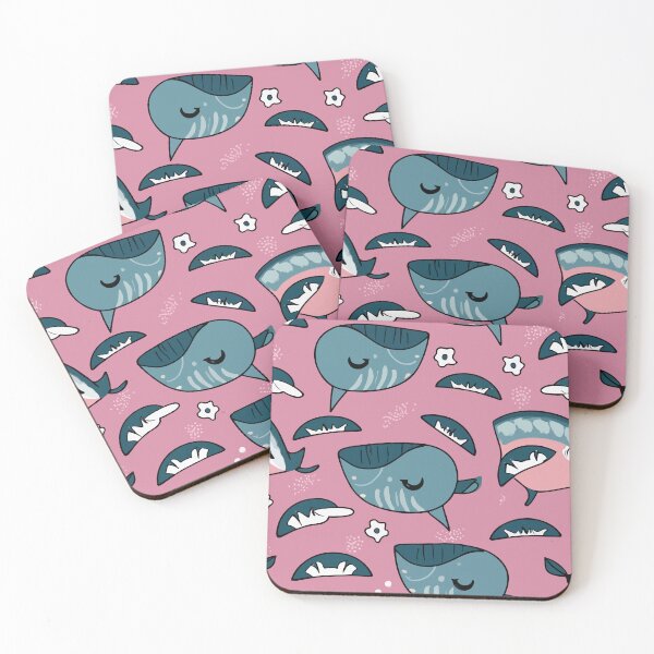 Item preview, Cute whales swimming  designed and sold by Andrewmedia.