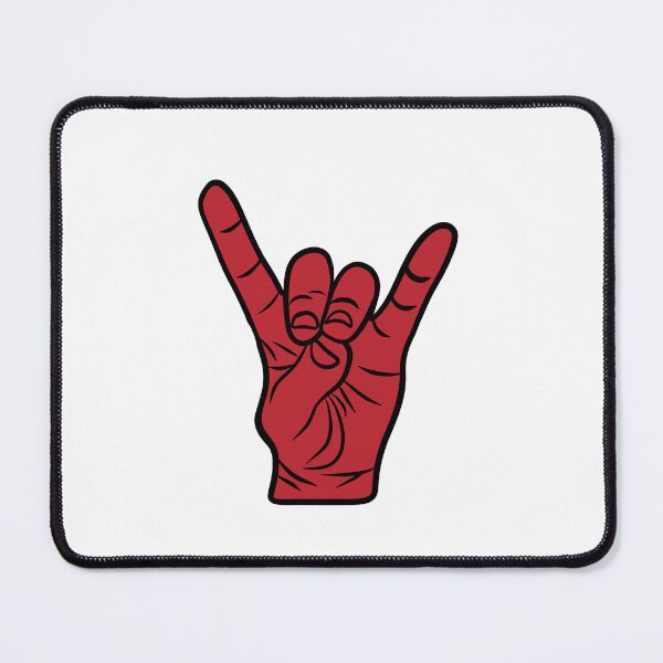 Item preview, Wolfpack Red Hand Sign designed and sold by emmkdesigns.