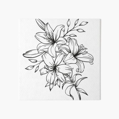 Free Black And White Lily Tattoo, Download Free Black And White Lily Tattoo  png images, Free ClipArts on Clipart Library