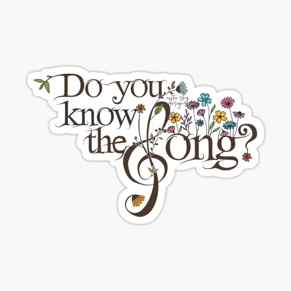 Item preview, Do you know the song? designed and sold by Arctic Sky Designs.