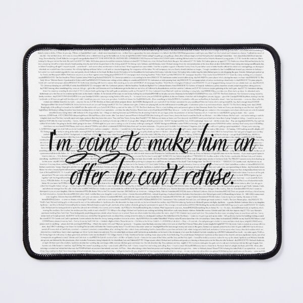 Item preview, entire All Godfather script "I'm going to make him an offer he can't refuse" designed and sold by RiptideShirt.