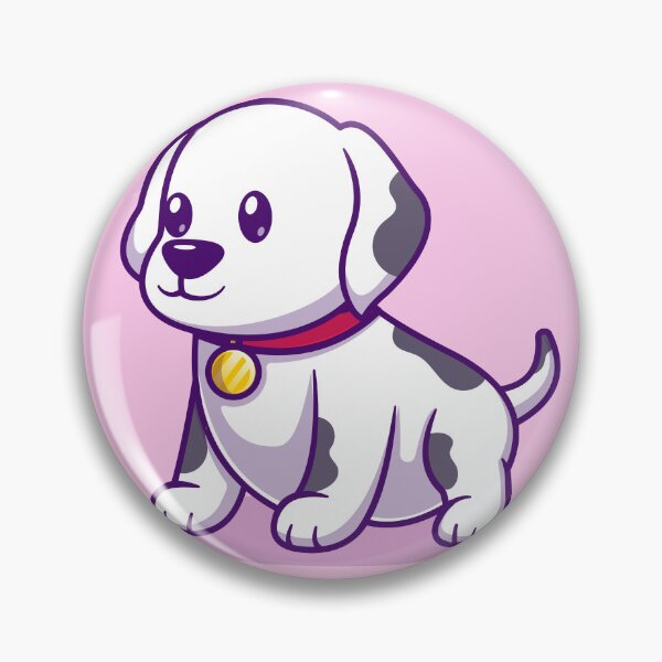 Item preview, Spotted Sweetness: Cute Dalmatian Dog Sitting in Cartoon Vector Icon designed and sold by hjian8219.