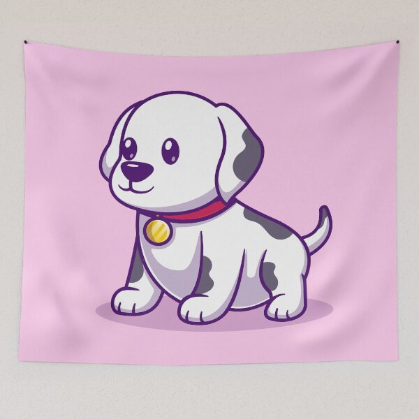 Item preview, Spotted Sweetness: Cute Dalmatian Dog Sitting in Cartoon Vector Icon designed and sold by hjian8219.