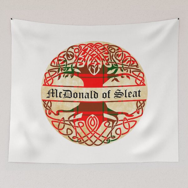 Item preview, McDonald of Sleat Tree of Life Clan Scottish Surname tartan designed and sold by BagTown Clans.