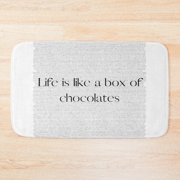 Item preview, entire Forrest Gump script "Life is like a box of chocolates" designed and sold by RiptideShirt.