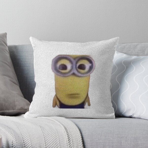 Gru Meme Face Throw Pillow Couch pillows Plaid sofa