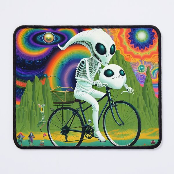 Item preview, Extraterrestrial LSD Odyssey: Alien Bicycle Day Art T-Shirt designed and sold by Mr.Psychedelia.