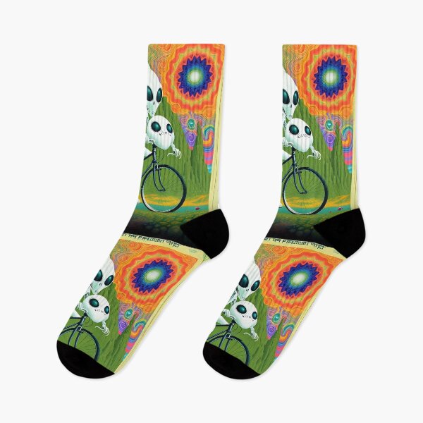 Item preview, Extraterrestrial LSD Odyssey: Alien Bicycle Day Art T-Shirt designed and sold by Mr.Psychedelia.