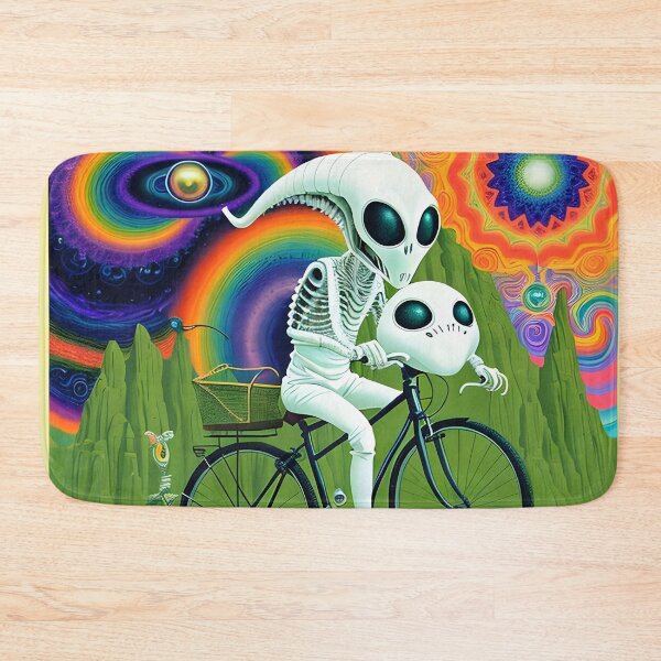 Item preview, Extraterrestrial LSD Odyssey: Alien Bicycle Day Art T-Shirt designed and sold by Mr.Psychedelia.