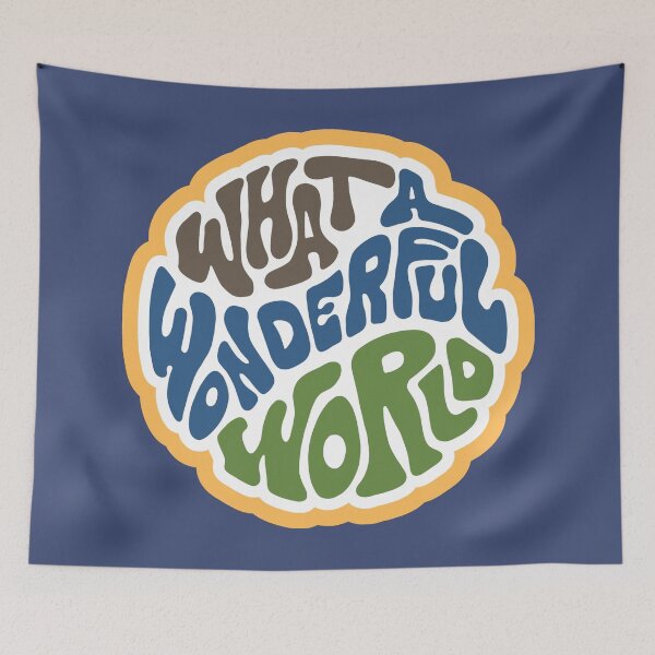Item preview, Groovy Wonderful World Word Art designed and sold by Unhinged Heather.