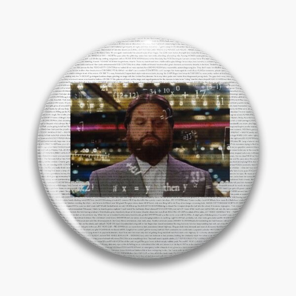 Item preview, entire hangover script designed and sold by RiptideShirt.
