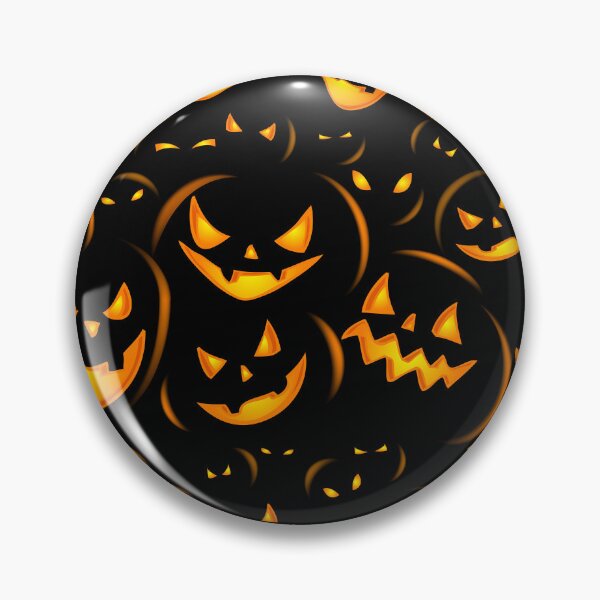 Item preview, Halloween Pumpkin Face Carving Seamless Pattern Art designed and sold by solrevolver.