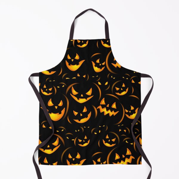 Item preview, Halloween Pumpkin Face Carving Seamless Pattern Art designed and sold by solrevolver.