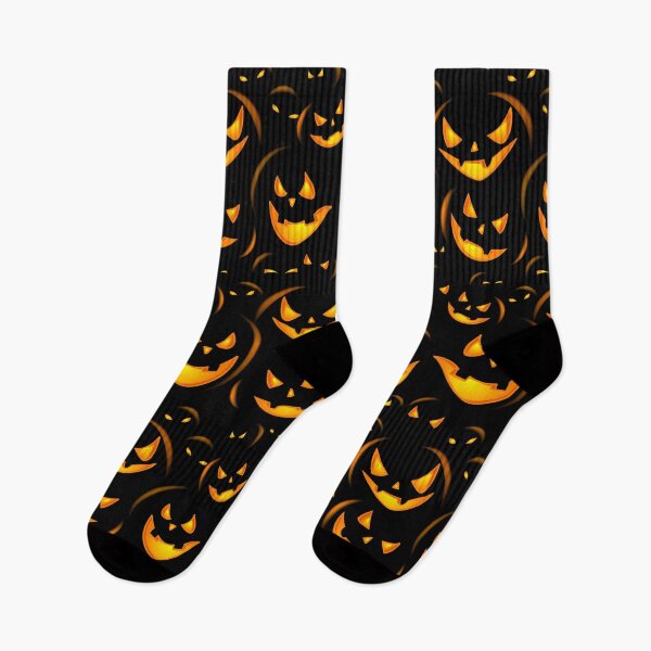 Item preview, Halloween Pumpkin Face Carving Seamless Pattern Art designed and sold by solrevolver.