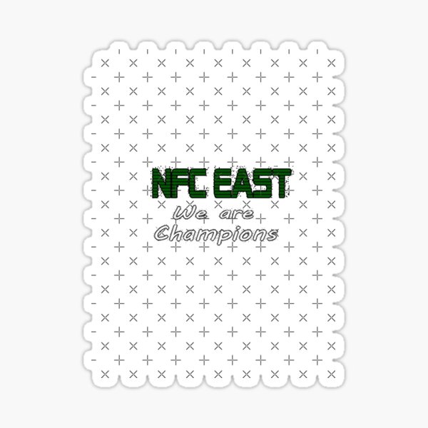 DALLAS COWBOYS 2021-22 NFC EAST CHAMPS ROUND STICKER