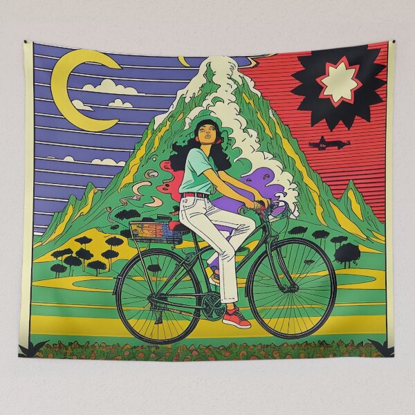 Item preview, Psychedelic Revolution: Femme Bicycle Day Adventure T-Shirt designed and sold by Mr.Psychedelia.