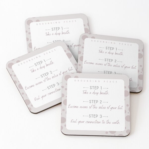Item preview, A grounding peace practice - reminders for mindfulness designed and sold by KatieCrommett.
