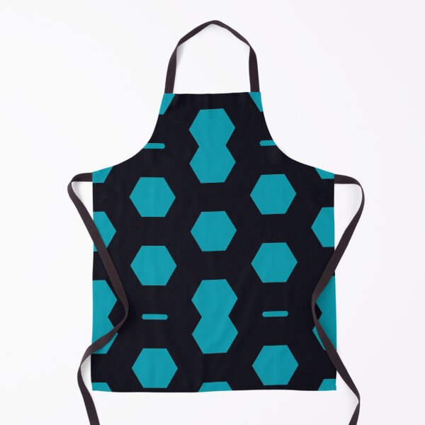 Item preview, Black and Light Blue Hexagon Pattern designed and sold by Geddit Designs.