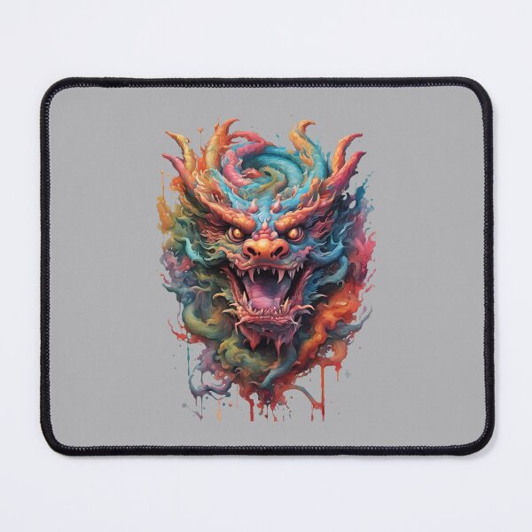 Aperçu de l'œuvre Tête de Dragon Chinois Antique Graffiti Art créée et vendue par Thorolf.
