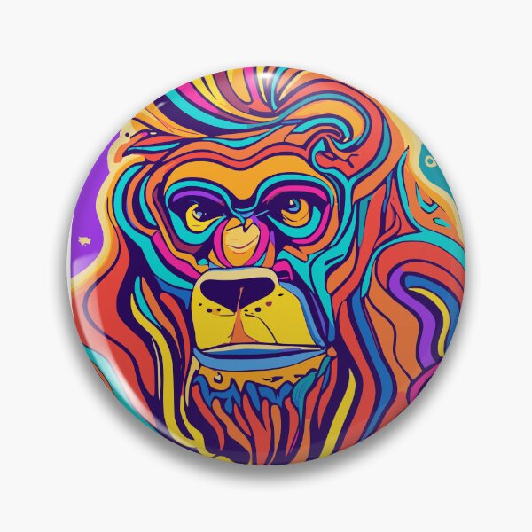 Item preview, Colorful Vibrant Psychedelic Bigfoot - Retro Vibes designed and sold by SpEnMaDesigns.