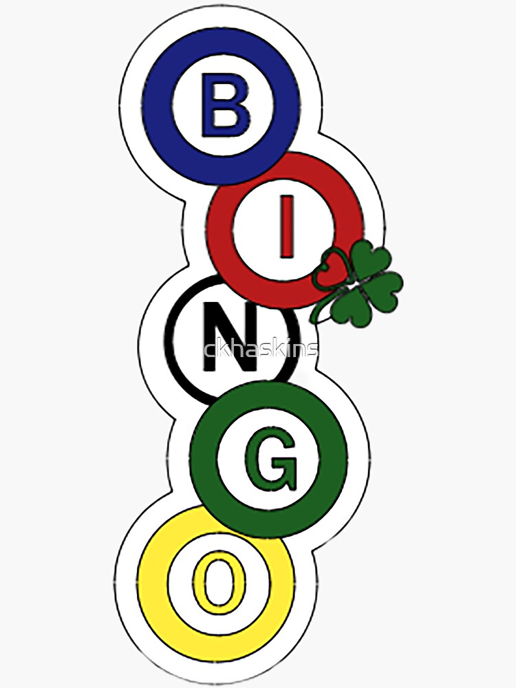 Pegatina for Sale con la obra «Bosquejo del bingo» de RheinhrdtBeauty