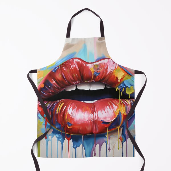 Item preview, Abstract color lips art print designed and sold by dcrc.
