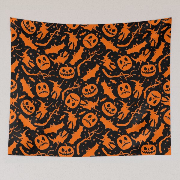 Item preview, Halloween Pumpkin Seamless Pattern designed and sold by solrevolver.