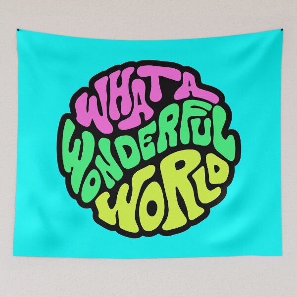 Item preview, Groovy Wonderful World Word Art designed and sold by Unhinged Heather.
