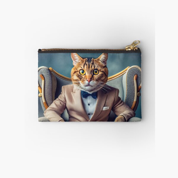 Item preview, Surreal studio portrait of a cat in a suit designed and sold by Carlos Restrepo.