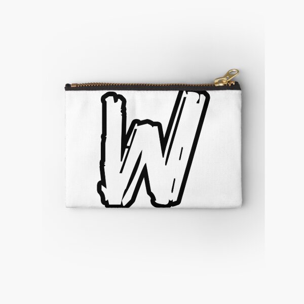 Item preview, W BRUSH STYLE CAPITAL LETTER INITIAL T-SHIRT MODERN MINIMALIST FONT LOGO TYPEFACE LETTERING TYPOGRAPHY MONOGRAM TEE designed and sold by prezziefactory.
