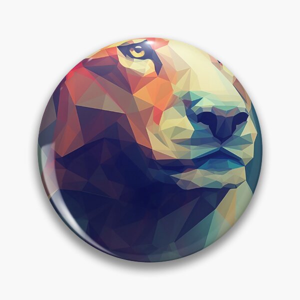 Item preview, Low Poly Lion designed and sold by DigitizedArt.