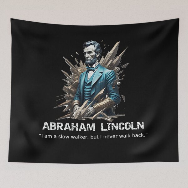 Item preview, Abstract Abraham Lincoln Portrait with Quote designed and sold by Hungry-Murphy.