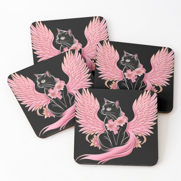 Item preview, Kitty with pink wings  designed and sold by Roxburylane.
