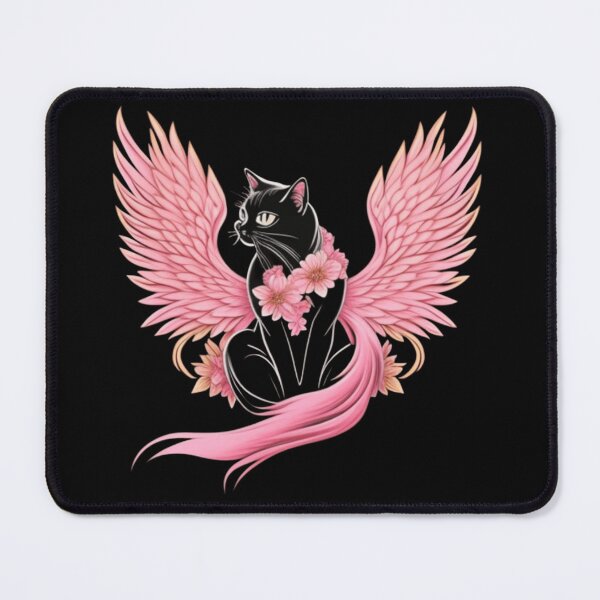 Item preview, Kitty with pink wings designed and sold by Roxburylane.