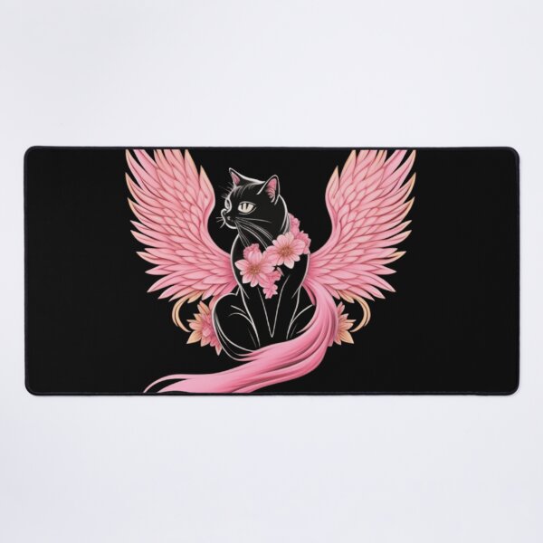 Item preview, Kitty with pink wings designed and sold by Roxburylane.