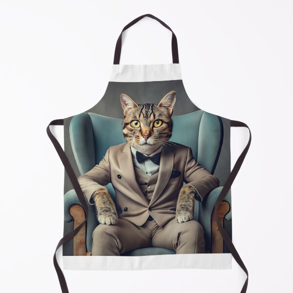 Item preview, Surreal studio portrait of a cat in a suit designed and sold by Carlos Restrepo.