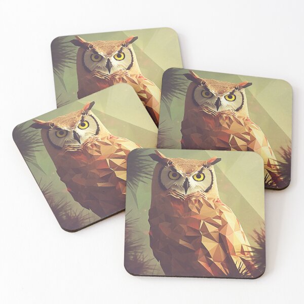 Item preview, Low Poly Owl designed and sold by DigitizedArt.