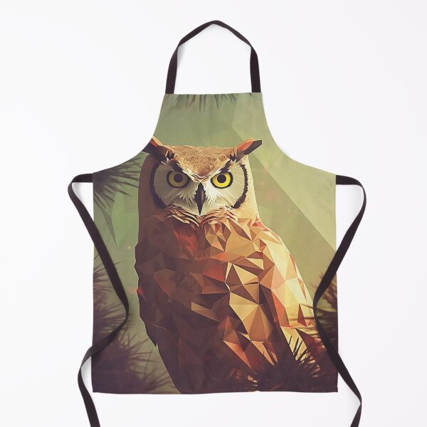 Item preview, Low Poly Owl designed and sold by DigitizedArt.