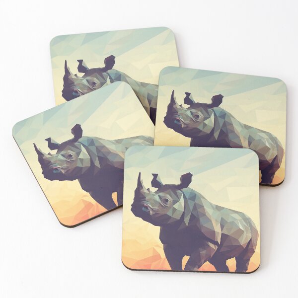 Item preview, Low Poly Rhino designed and sold by DigitizedArt.