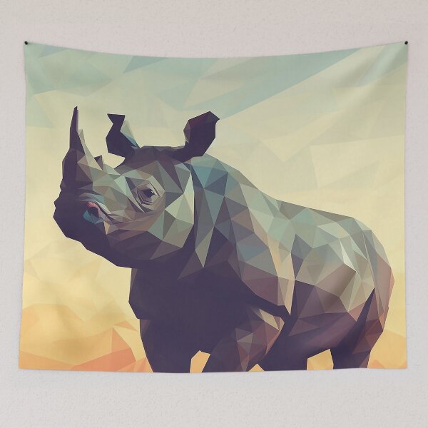 Item preview, Low Poly Rhino designed and sold by DigitizedArt.