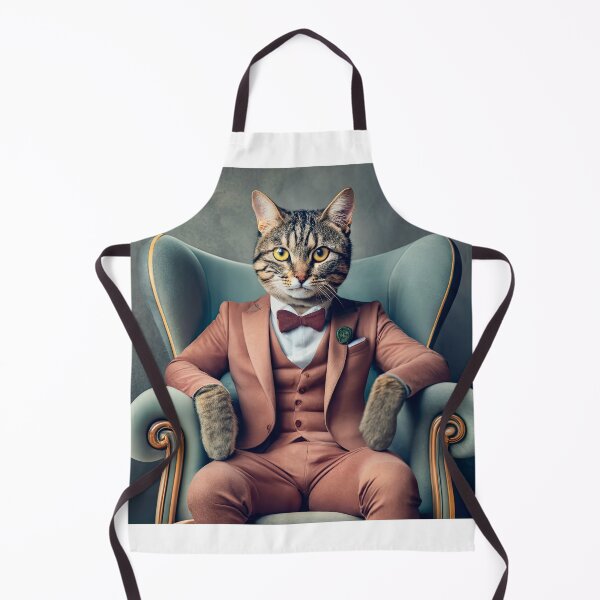 Item preview, Surreal studio portrait of a cat in a suit designed and sold by Carlos Restrepo.