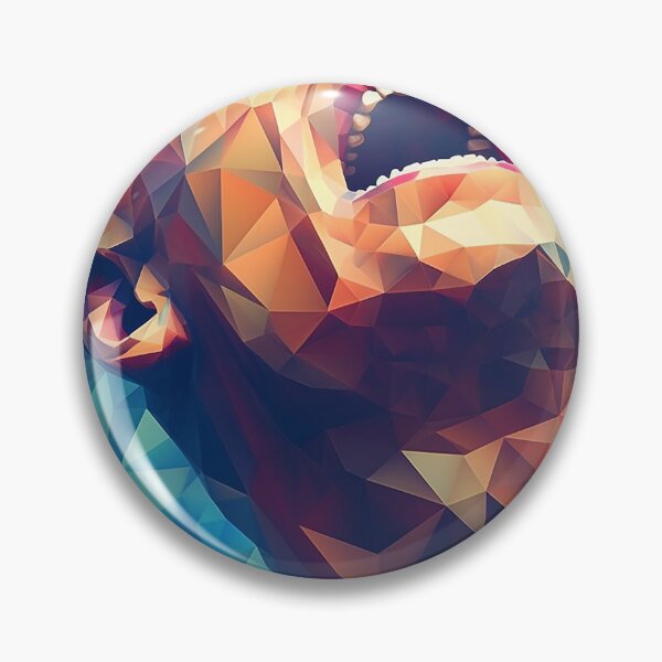 Item preview, Low Poly Screaming Man designed and sold by DigitizedArt.