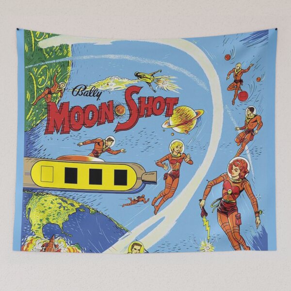 Item preview, Moonshot 70's Pinball Machine Art designed and sold by DukeGroovy.