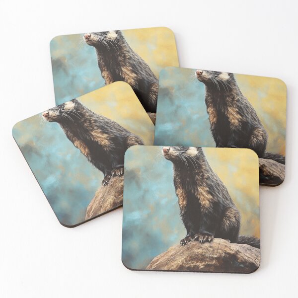 Item preview, Marbled Polecat designed and sold by DigitizedArt.