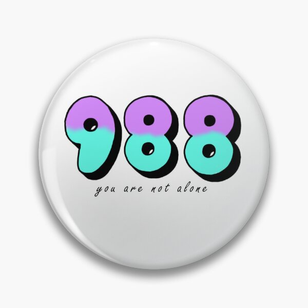 Item preview, 988 Sticker designed and sold by idthree.