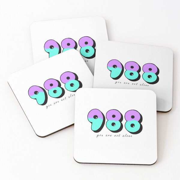 Item preview, 988 Sticker designed and sold by idthree.