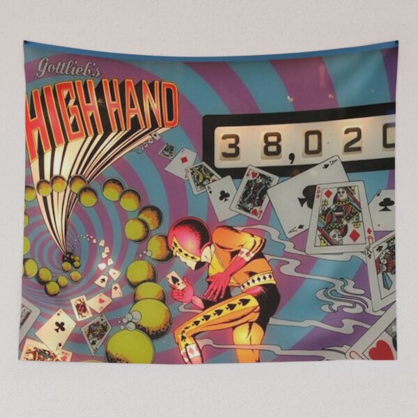 Item preview, High Hand 70's Pin Ball Machine Art designed and sold by DukeGroovy.